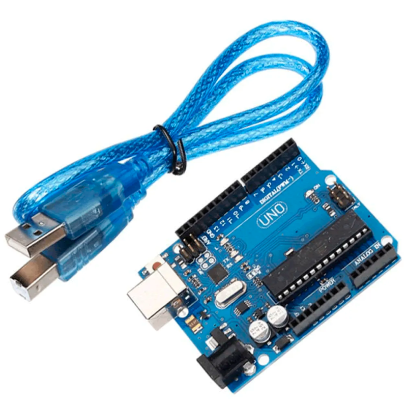 Arduino Uno (ATmega328 DIP) - Compatível + Cabo USB