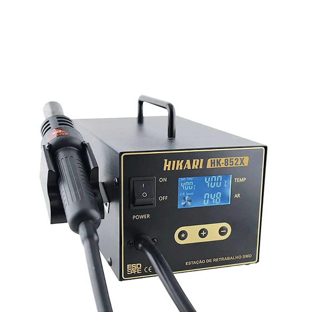 Estação de Retrabalho Digital para SMD HK-852X 127V - Hikari Estação de Retrabalho Digital para SMD HK-852X 127V - Hikari