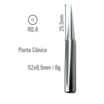 4mm Para Estação de Solda - Hikari